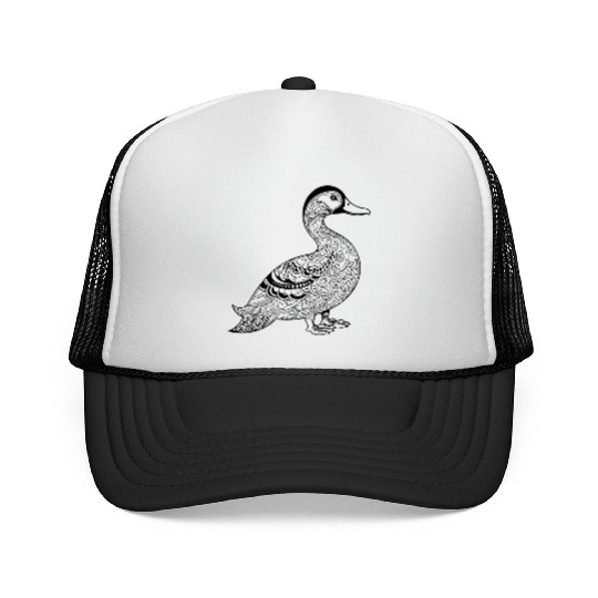 Duck Bird Nature Pond Trucker Caps