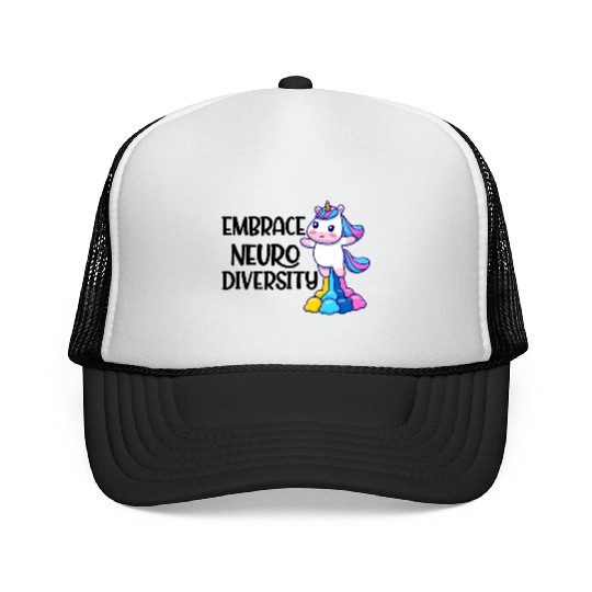 embrace neurodiversity trending Trucker Caps