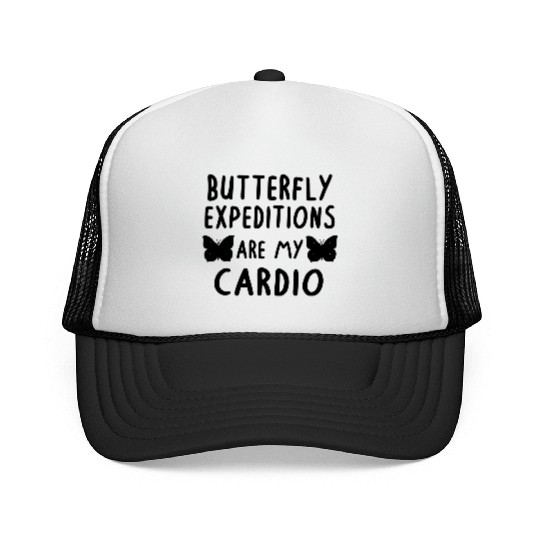 Butterfly spring caterpillar women saying nature Trucker Caps