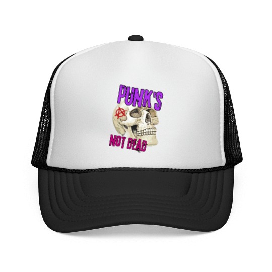 Skull Punk's Not Dead Trucker Caps