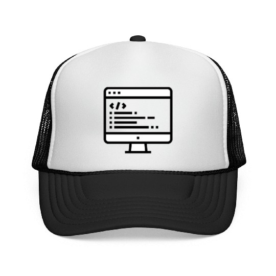 DESKTOP COMPUTER WITH ALGORITHM Trucker Caps