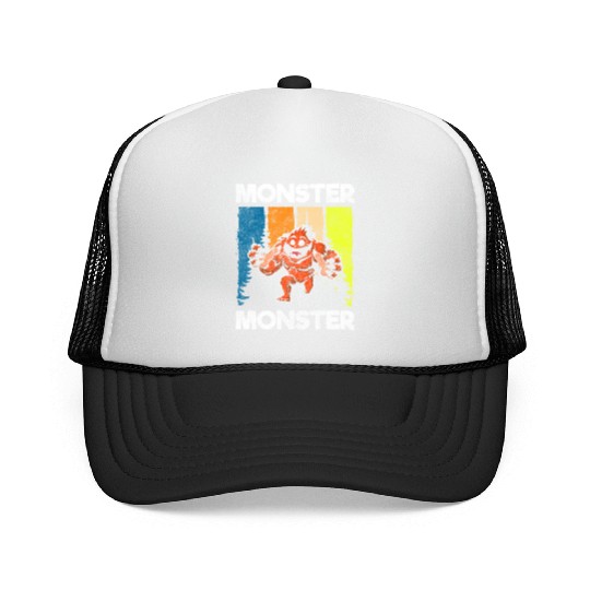 Monster Fright Character Monster Hunter Trucker Caps
