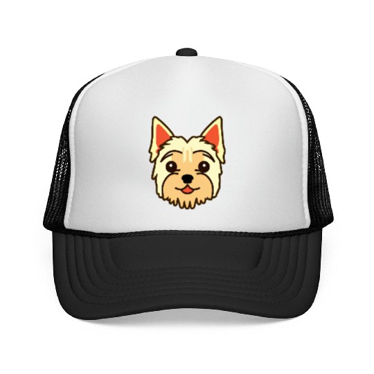 Little Yorkshire Terrier Dog Lover Yorkie Retro Trucker Caps