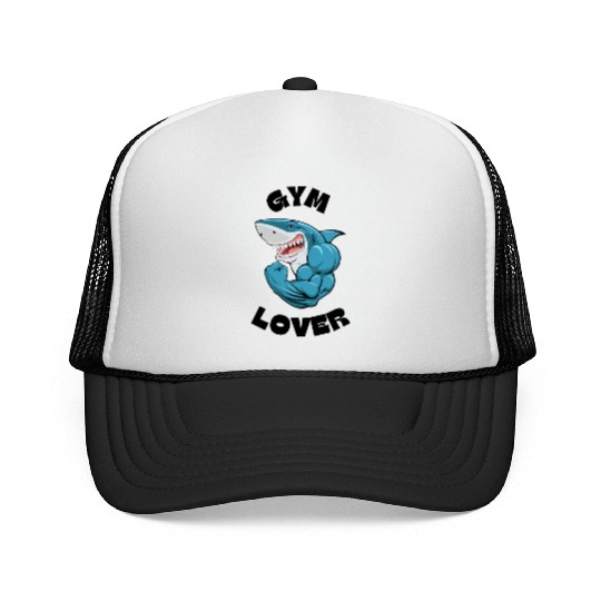Gym Lover Shark Trucker Caps