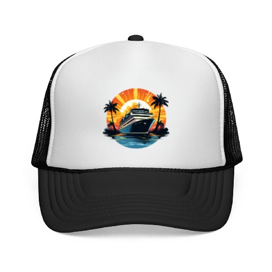 Cruise Ship, Family Vacation, cruise, travel Trucker Caps