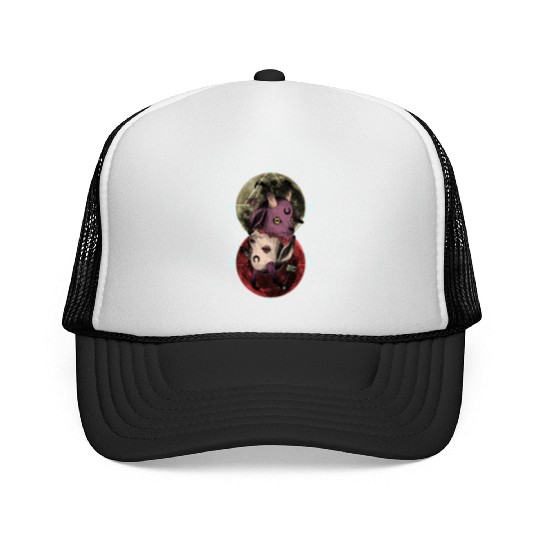 As Above So Below Goat Trucker Caps