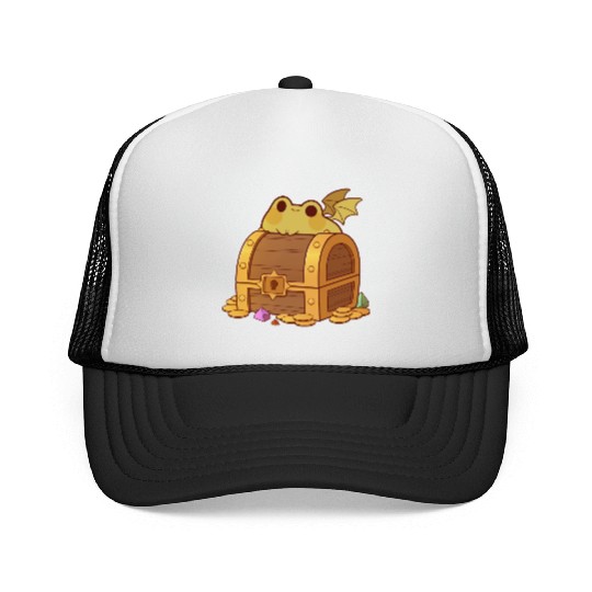 Green Dragon Frog Trucker Caps