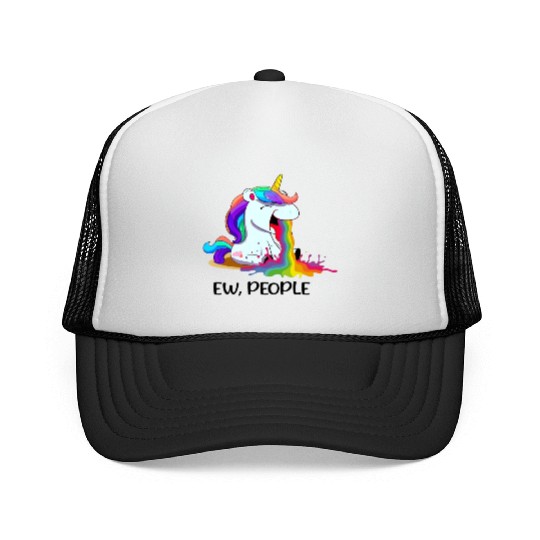 Ew People Unicorn Trucker Caps