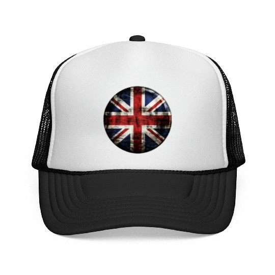Union Jack Vintage Distressed Trucker Caps
