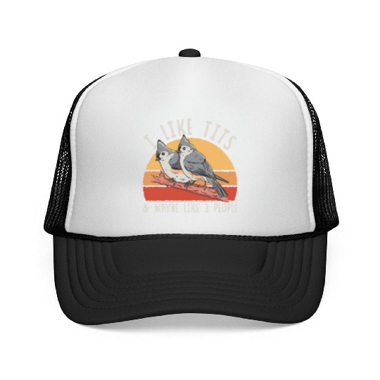 Bird Watcher Retro Vintage Tit Trucker Caps