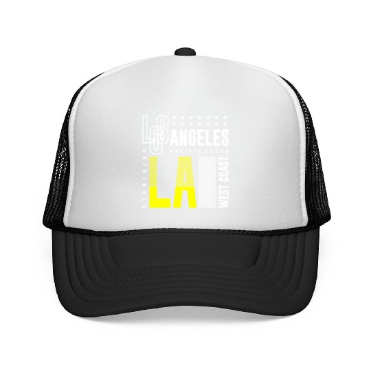 Los Angeles LA West Coast Trucker Caps