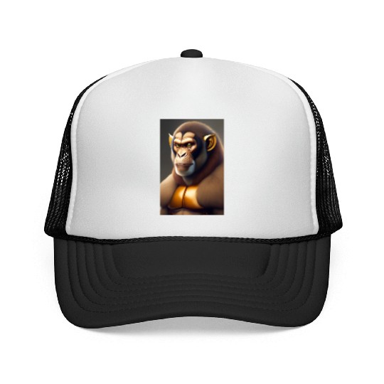 Monkey King logo in Trucker Caps design