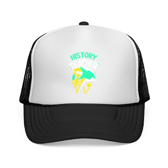 History Teacher Job Historic Historian Trucker Caps