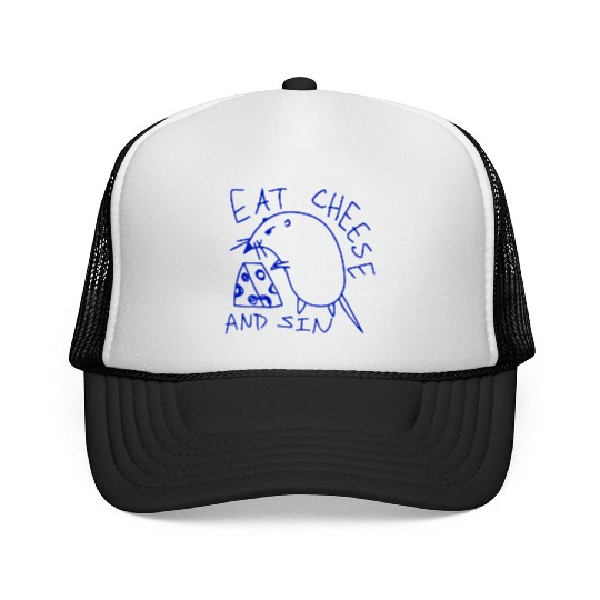 Eat cheese and sin Trucker Caps