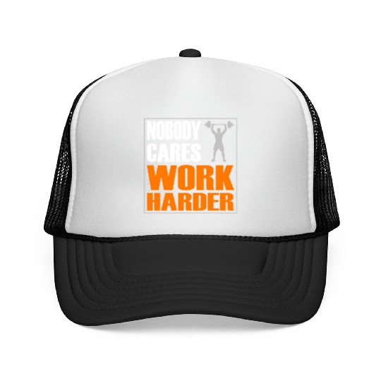 Nobody Cares Work Harder Gym Wear Bodybuilding Trucker Caps