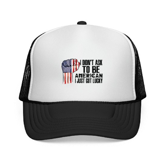 American Pride America US Flag Grown American Trucker Caps