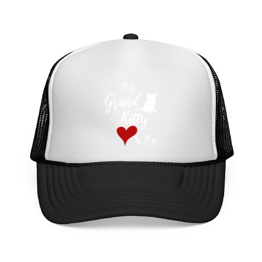 My Grandkitty Loves Me Grandma Of Cats Or Kittens Trucker Caps