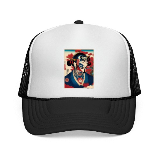 Yakuza Warriors of the Edo Night Trucker Caps