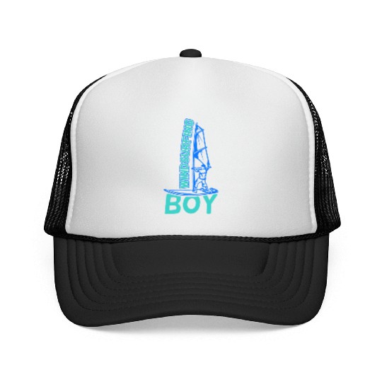 Windsurfing Boy Trucker Caps