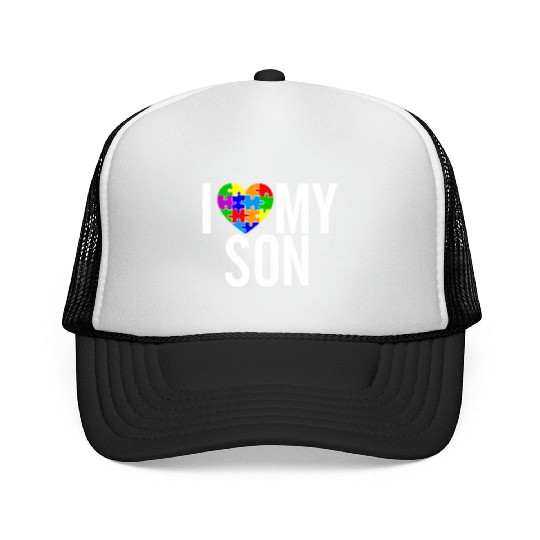 I Love my Son Trucker Caps