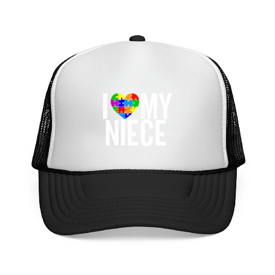 I Love My Niece Trucker Caps