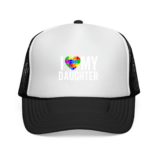 I Love My Daughter Trucker Caps