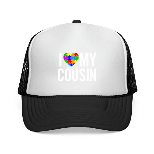 I Love My Cousin Trucker Caps