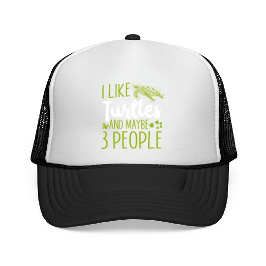 Sea Turtle Tortoise I Like Turtles Trucker Caps