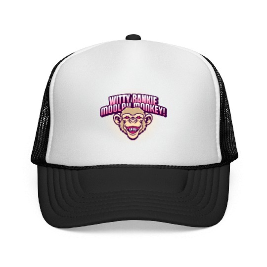 Witty Bankie Moolah Monkey Trucker Caps