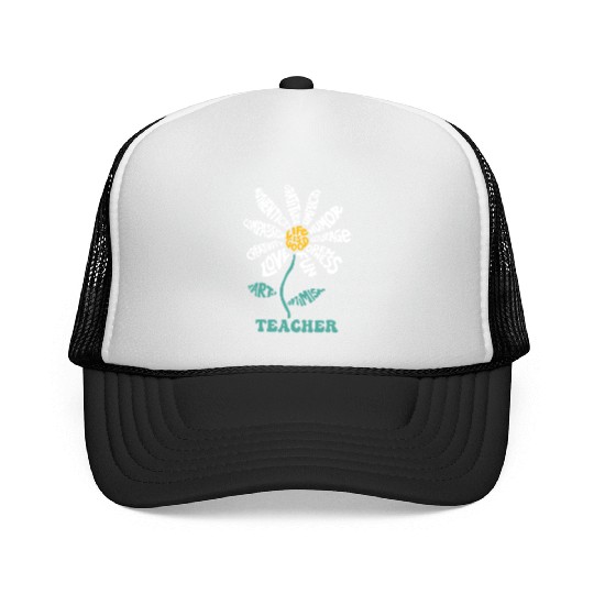 Life-is Good Teacher Humor Courage Openness Fun Lo Trucker Caps
