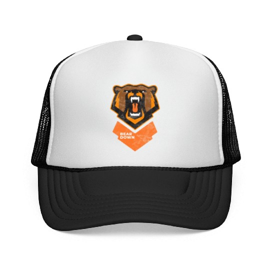 Fierce Modern Bear Down Party Tailgate Sunday Trucker Caps