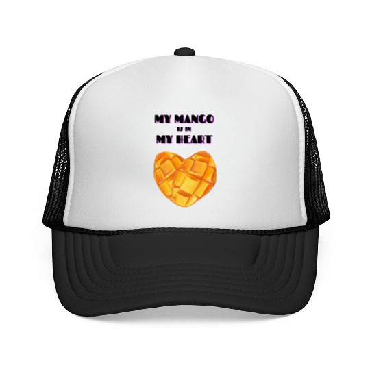 My Mango is in my Heart Trucker Caps