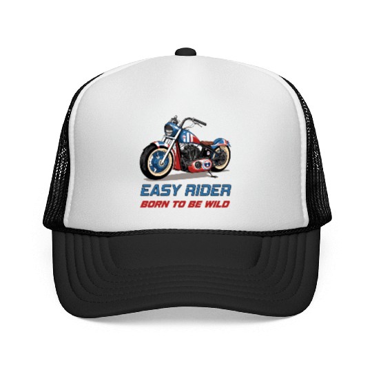Easy Rider Motorcycle Chopper Stars and Stripes Trucker Caps