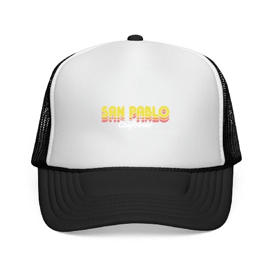 Retro San Pablo California Trucker Caps