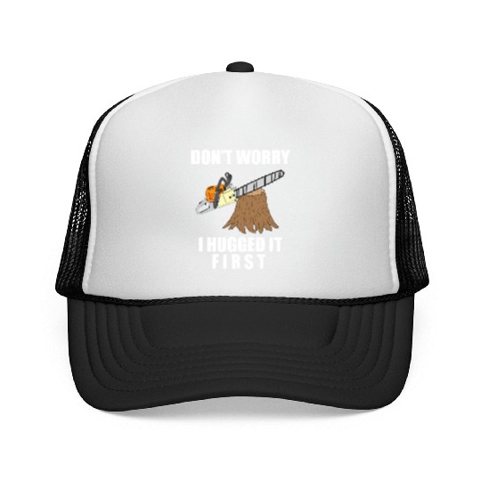 Lumberjack Chainsaw Logging Arborist Trucker Caps