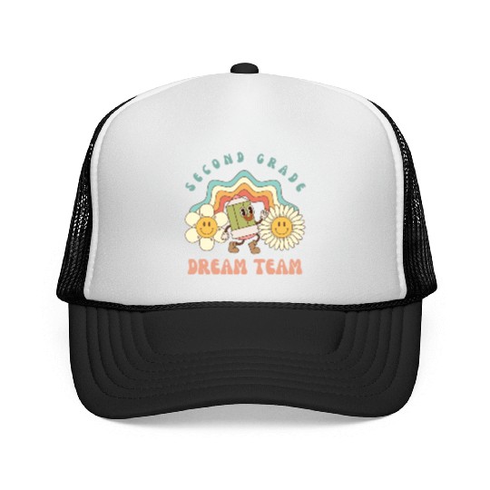 Second Grade Dream Team Back To School Teacher Trucker Caps