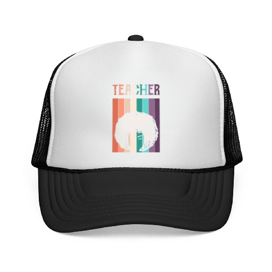 Teacher Black History Month Melanin Trucker Caps