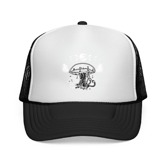 Mushroom Aesthetic Cute Fungi Lover Cottagecore Trucker Caps