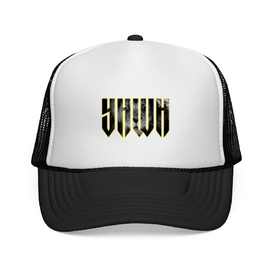 YHWH Yahweh Lion Christian Trucker Caps