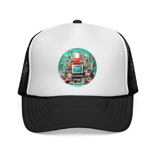 Retro Gaming Magic: Unleash the 8-Bit Nostalgia! Trucker Caps