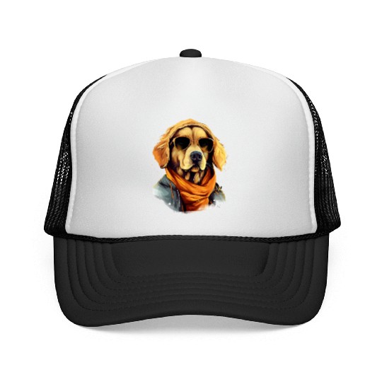 Golden Retriever in the Streets | Dog Lovers Trucker Caps