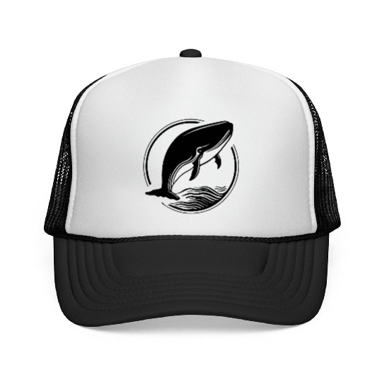 Whale Ocean Marine Trucker Caps