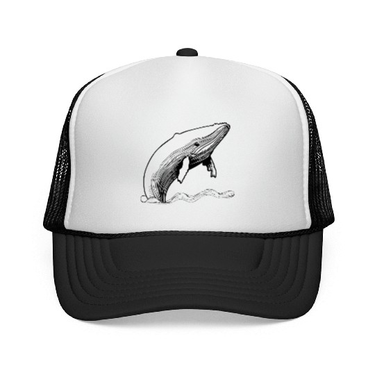 Whale Ocean Marine Trucker Caps
