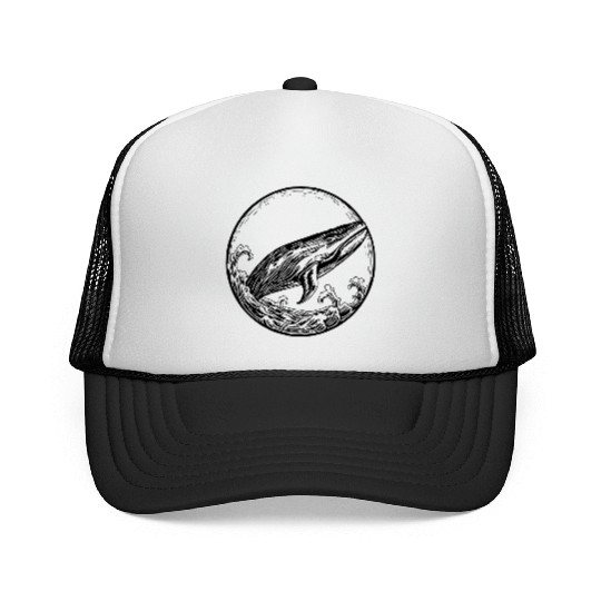 Whale Ocean Marine Trucker Caps
