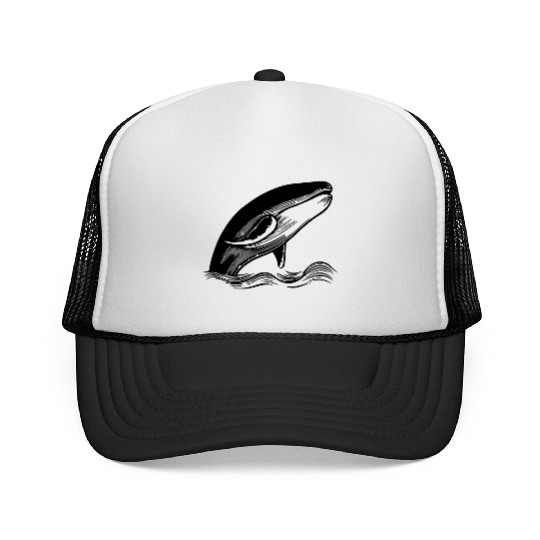 Whale Ocean Marine Trucker Caps