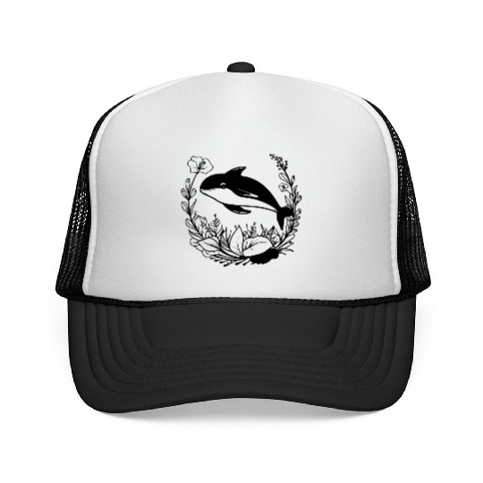 Whale Ocean Marine Trucker Caps