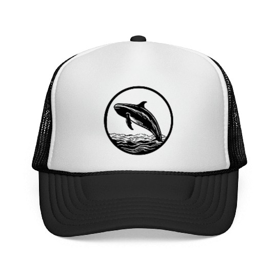 Whale Ocean Marine Trucker Caps