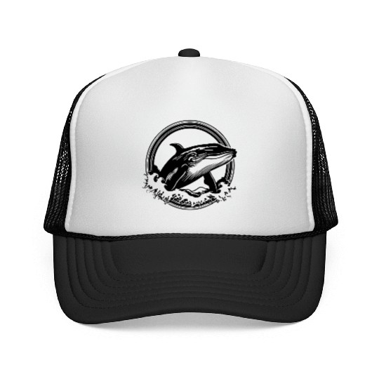 Whale Ocean Marine Trucker Caps
