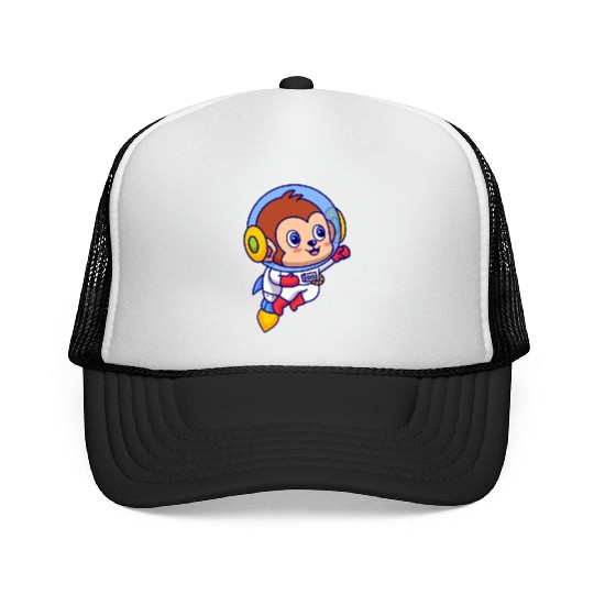 Flying Monkey Astronaut Trucker Caps