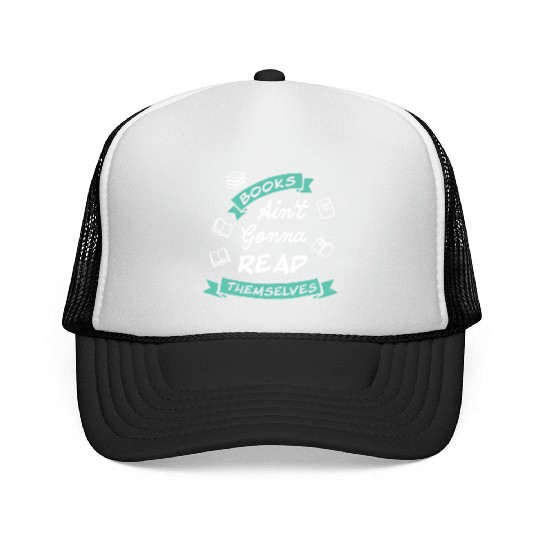 Funny Reading Teacher Bookworm Bookstore Book Trucker Caps